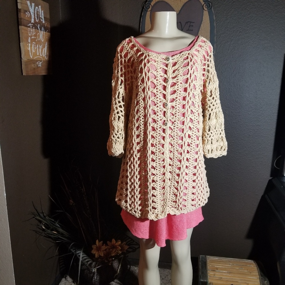 😍Vinatge GUC Oversized Rico Crochet 100% cotton🔥